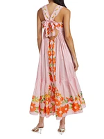 Papaya Salad Cotton Maxi Dress