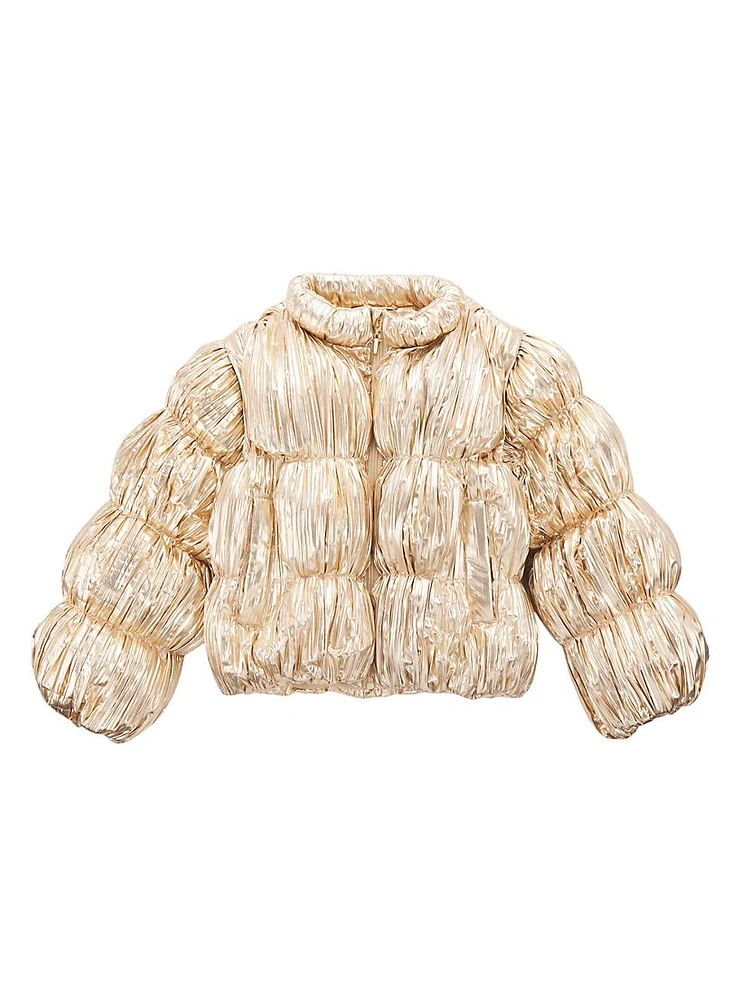Little Girl's & Girl's Frannie Pleated Puffer Jacket
