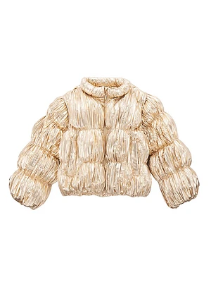 Little Girl's & Girl's Frannie Pleated Puffer Jacket