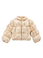 Little Girl's & Girl's Frannie Pleated Puffer Jacket