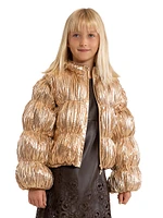 Little Girl's & Girl's Frannie Pleated Puffer Jacket