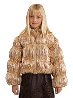 Little Girl's & Girl's Frannie Pleated Puffer Jacket