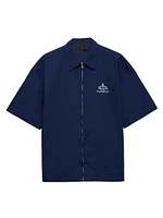 Short-Sleeved Technical Cotton Shirt