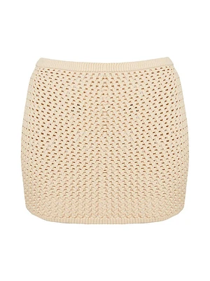 Bambi Crochet Mini Skirt