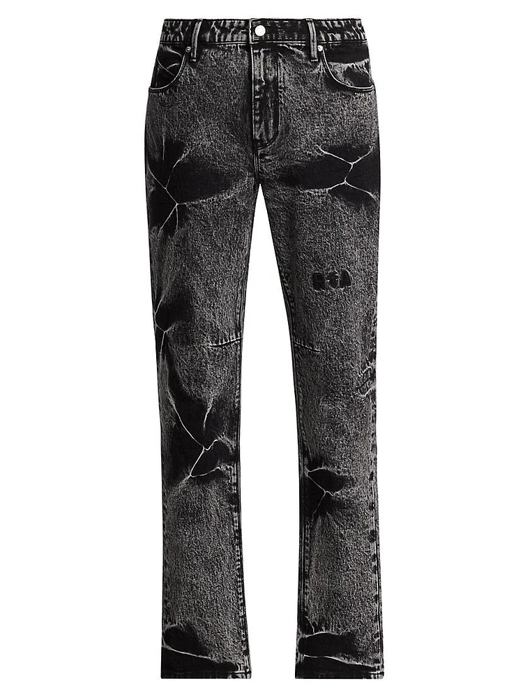 Bryant Flower Acid Wash Jeans