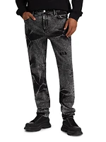 Bryant Flower Acid Wash Jeans