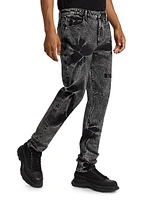 Bryant Flower Acid Wash Jeans