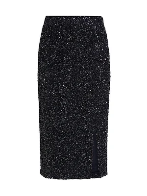 Paltrow Sequined Pencil Midi-Skirt