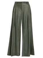 Didi Leather Wide-Leg Pants