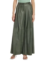 Didi Leather Wide-Leg Pants