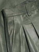 Didi Leather Wide-Leg Pants