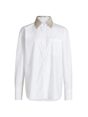 Big Joe Cotton Embellished Collar Shirt