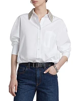 Big Joe Cotton Embellished Collar Shirt