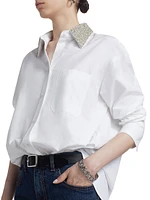 Big Joe Cotton Embellished Collar Shirt