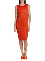 July Plissé Sheath Dress