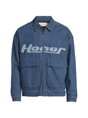 Sounds Of The Inner City Frequency Cotton Denim Jacket