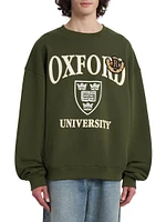 Oxford Cotton Crewneck Sweatshirt