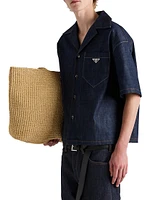 Short-Sleeved Selvedge Denim Shirt