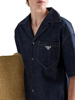 Short-Sleeved Selvedge Denim Shirt