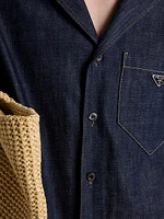 Short-Sleeved Selvedge Denim Shirt