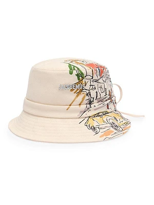 Gadjo Graphic Cotton Bucket Hat