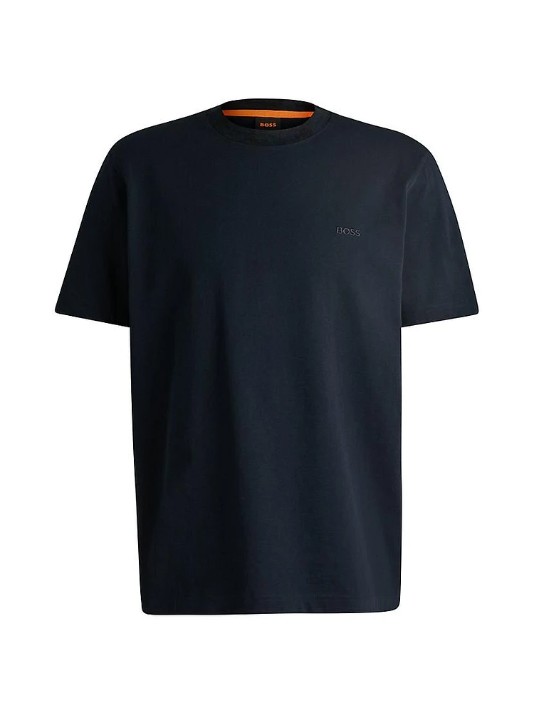 Cotton Jersey T-Shirt with Logo Detail