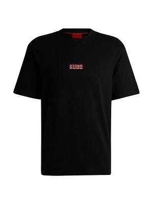 Relaxed-Fit T-Shirt Cotton with Large Rear Logos