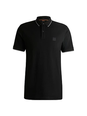 Slim-Fit Polo Shirt in Washed Stretch-Cotton Pique