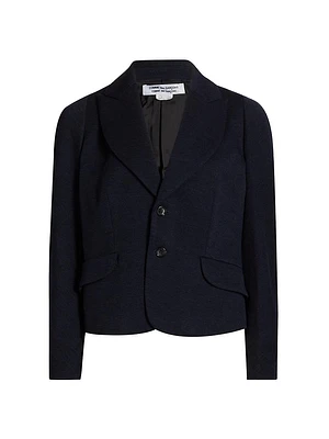 Wool Single-Breasted Blazer