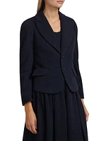 Wool Single-Breasted Blazer