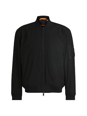 Water-Repellent Jacket with Zipped Sleeve Pocket