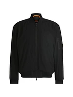 Water-Repellent Jacket with Zipped Sleeve Pocket