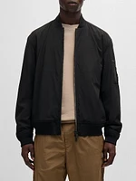 Water-Repellent Jacket with Zipped Sleeve Pocket