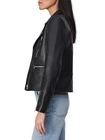 Arrow Leather Biker Jacket