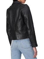 Arrow Leather Biker Jacket