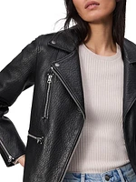 Arrow Leather Biker Jacket