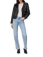 Arrow Leather Biker Jacket