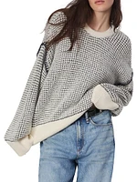 Katie Chunky Waffle-Knit Sweater