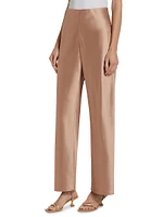 Bristol Satin Pull-On Pants