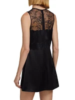 Farrah Lace Yoke Minidress