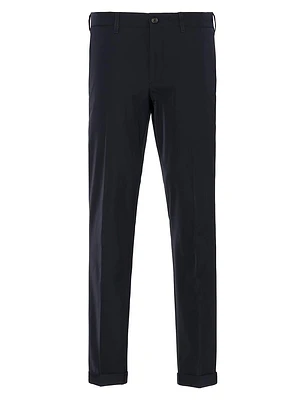 Light Stretch Techno Fabric Trousers