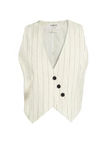 Erita Pinstriped Vest