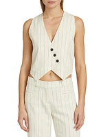 Erita Pinstriped Vest