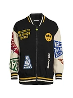 Knitted Collegiate Varsity Jacket