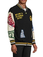 Knitted Collegiate Varsity Jacket