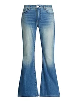 Clint Washed Denim Boot-Cut Jeans