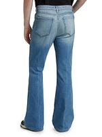 Clint Washed Denim Boot-Cut Jeans