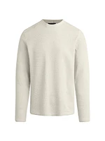 Tate Waffle-Knit Crewneck Top