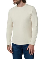 Tate Waffle-Knit Crewneck Top