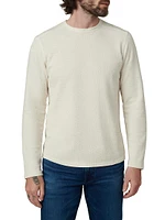 Tate Waffle-Knit Crewneck Top